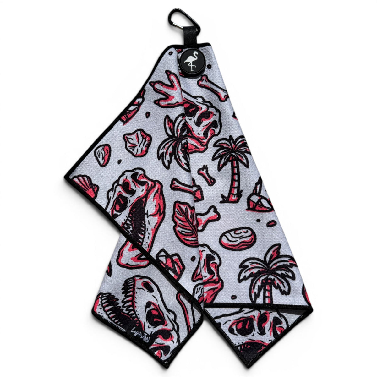 Logie Joe’s Fossil Magnetic Golf Towel — 24 × 16 in