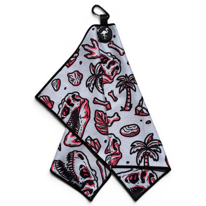 Logie Joe’s Fossil Magnetic Golf Towel — 24 × 16 in